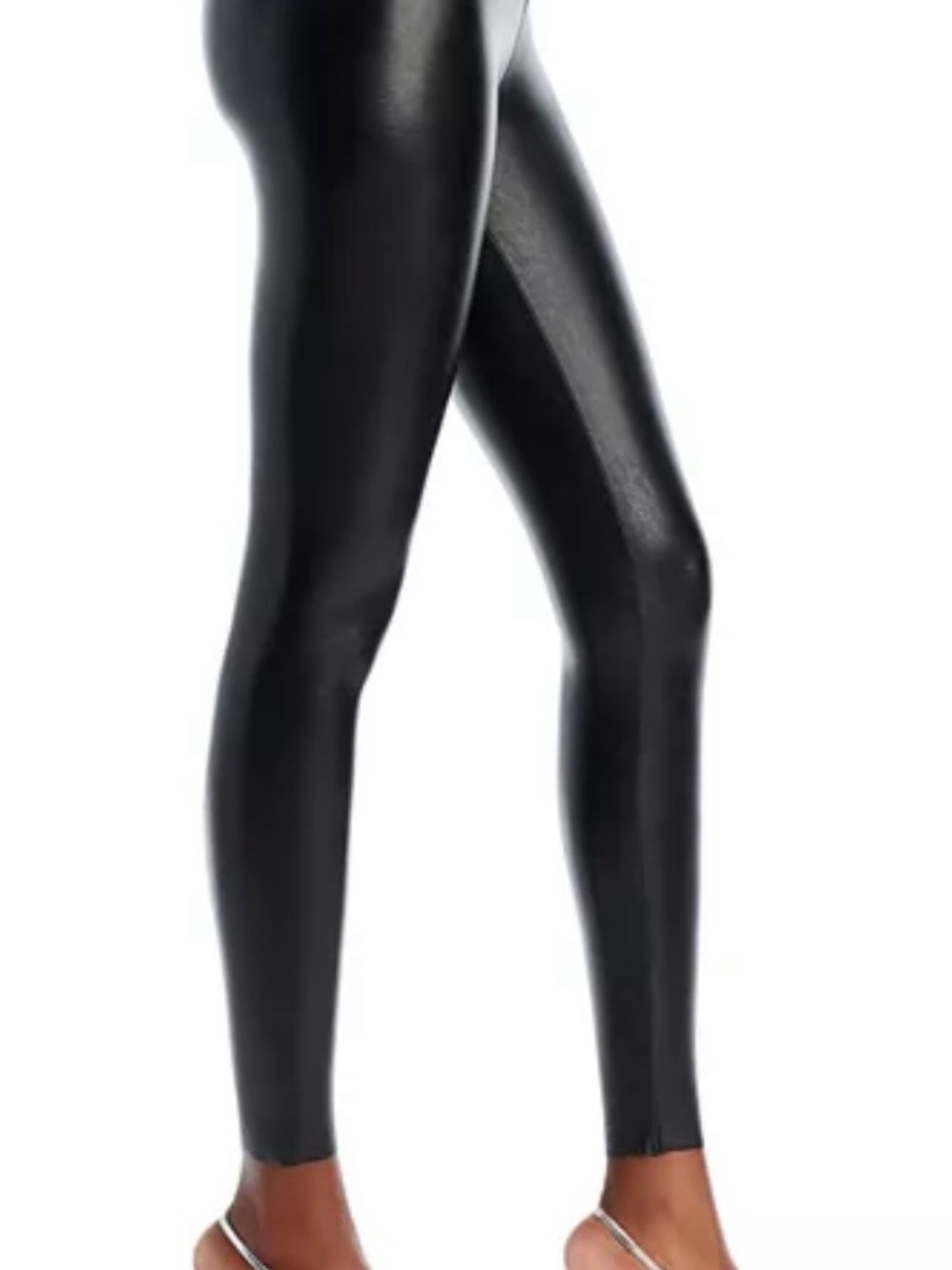 Commando granite colored Faux Leather High-Waist Leggings